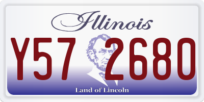 IL license plate Y572680