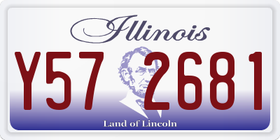 IL license plate Y572681