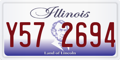 IL license plate Y572694