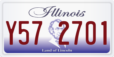IL license plate Y572701