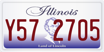 IL license plate Y572705