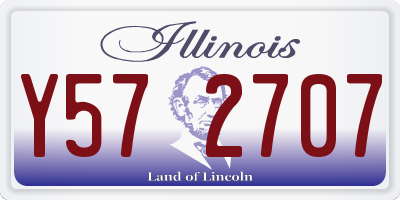 IL license plate Y572707