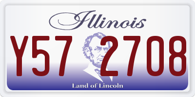 IL license plate Y572708