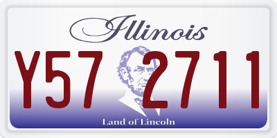 IL license plate Y572711