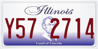 IL license plate Y572714