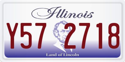 IL license plate Y572718