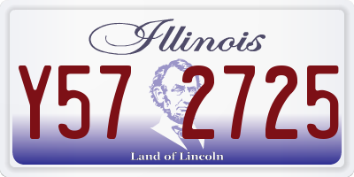 IL license plate Y572725