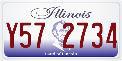 IL license plate Y572734