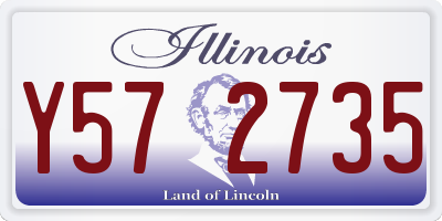 IL license plate Y572735