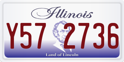 IL license plate Y572736