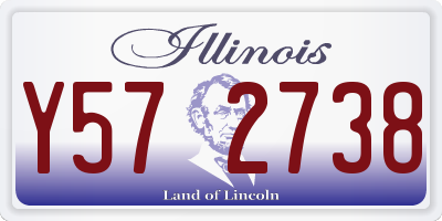 IL license plate Y572738