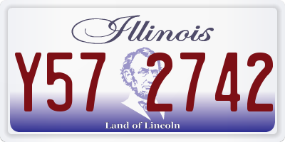 IL license plate Y572742