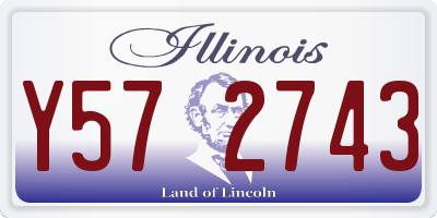 IL license plate Y572743