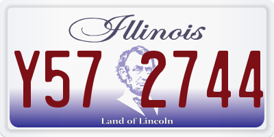 IL license plate Y572744