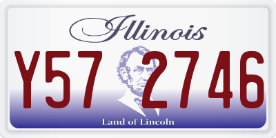 IL license plate Y572746