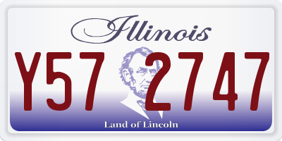IL license plate Y572747