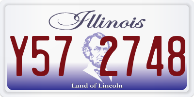 IL license plate Y572748