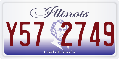 IL license plate Y572749
