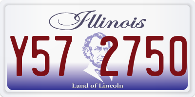 IL license plate Y572750