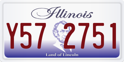 IL license plate Y572751