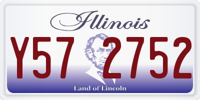 IL license plate Y572752