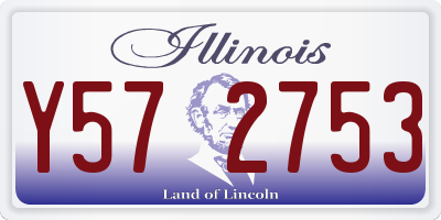 IL license plate Y572753