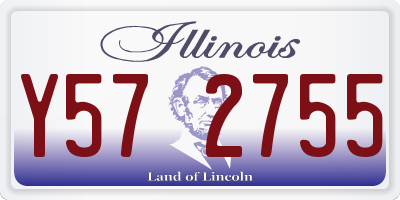 IL license plate Y572755