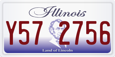 IL license plate Y572756