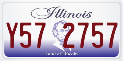 IL license plate Y572757