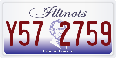 IL license plate Y572759