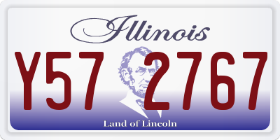 IL license plate Y572767