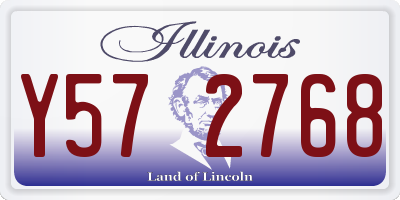 IL license plate Y572768