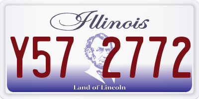 IL license plate Y572772
