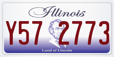 IL license plate Y572773