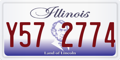 IL license plate Y572774