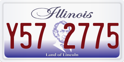 IL license plate Y572775