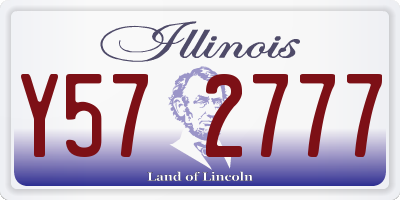 IL license plate Y572777