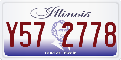IL license plate Y572778