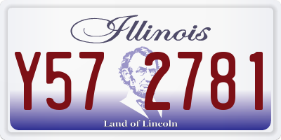 IL license plate Y572781