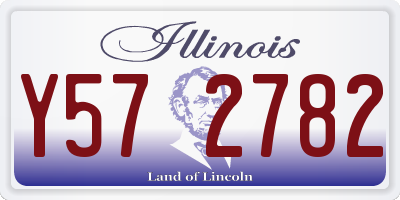 IL license plate Y572782