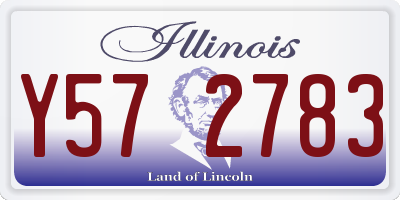IL license plate Y572783