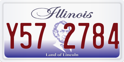 IL license plate Y572784