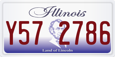 IL license plate Y572786