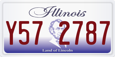 IL license plate Y572787