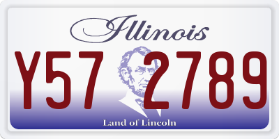 IL license plate Y572789