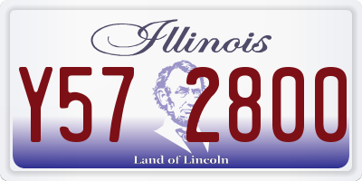IL license plate Y572800