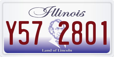 IL license plate Y572801