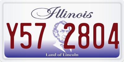 IL license plate Y572804