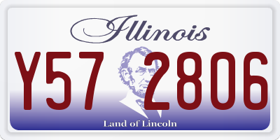 IL license plate Y572806