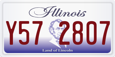 IL license plate Y572807